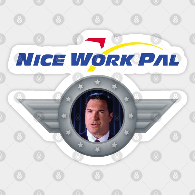 Nice Work Pal Sticker by ReathRacks